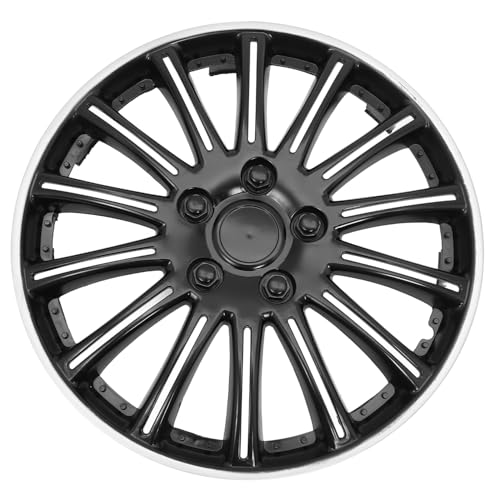 Couvre-Jantes 14 Pouces Universels PLAFOPE Noir pour Enjoliveur Auto