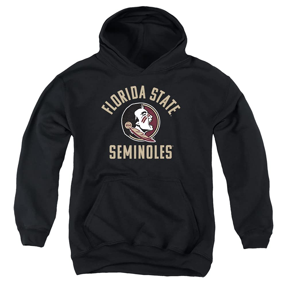 Florida State University FSU Seminoles Official Seminoles Logo Unisex Youth Pull-Over Hoodie,Black, Large