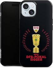 Slim Case Extra Thin Compatible with Apple iPhone 15 Silicone Mobile Phone Case Black Case VfB Stuttgart Trophy Official Licensed Product