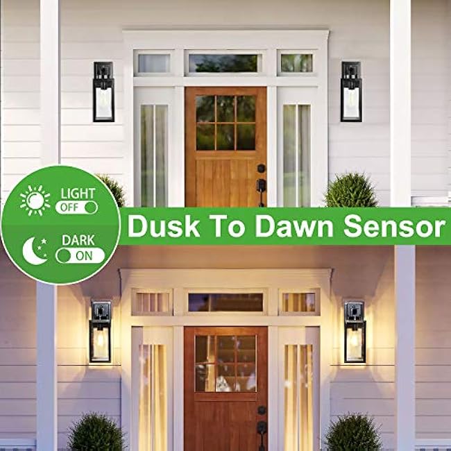 Outdoor Wall Lantern Exterior Porch Light Fixtures Wall Mount Matte Black Outdoor Wall Lights