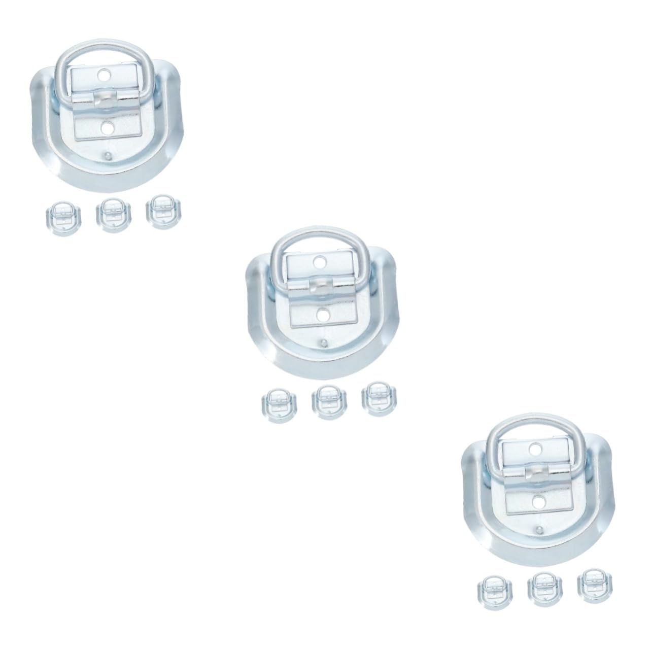 SOLUSTRE 12piezas Anclaje De Remolque d Tipo Para Fijar Anillos De Amarre Resistentes Para Trailers Camiones y Equipos