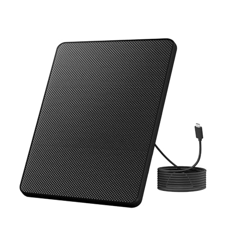 Birdfy 8W Solar Panel for Smart Bird Feeder Camera Type-C Charger for Birdfy Feeder 360 Adjustable Swivel Mount IP65 Waterproof for Outdoors 8W Continuously Power Supply (9.8ft Standard Cable)