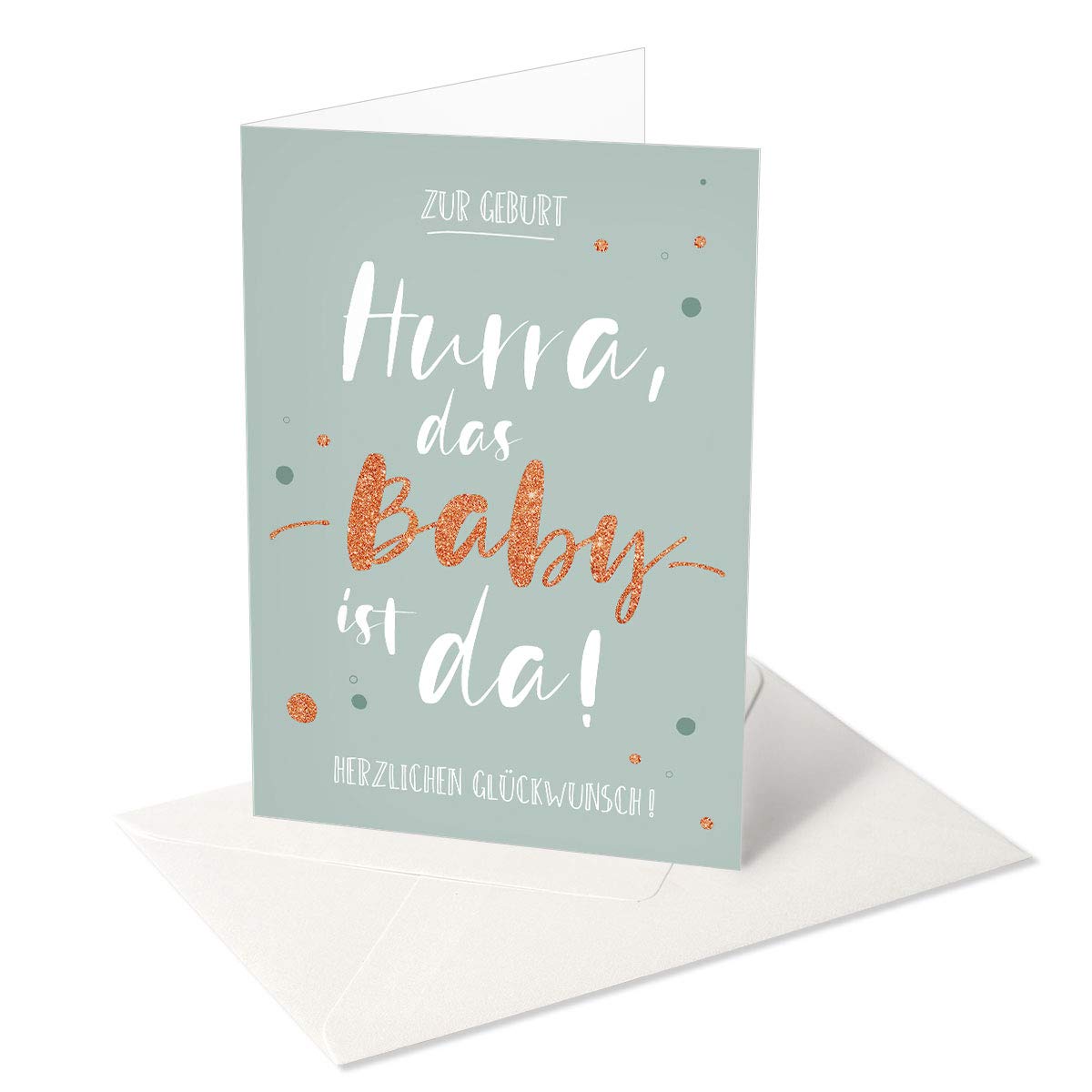 Chica Chica/Greeting Card/Greeting Card for Birth/Hurra the Baby is There