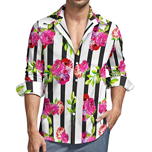 トップス Floral Stripe Jacquard Shirt Asbury Top Floral Clip Jacquard - Over the Top