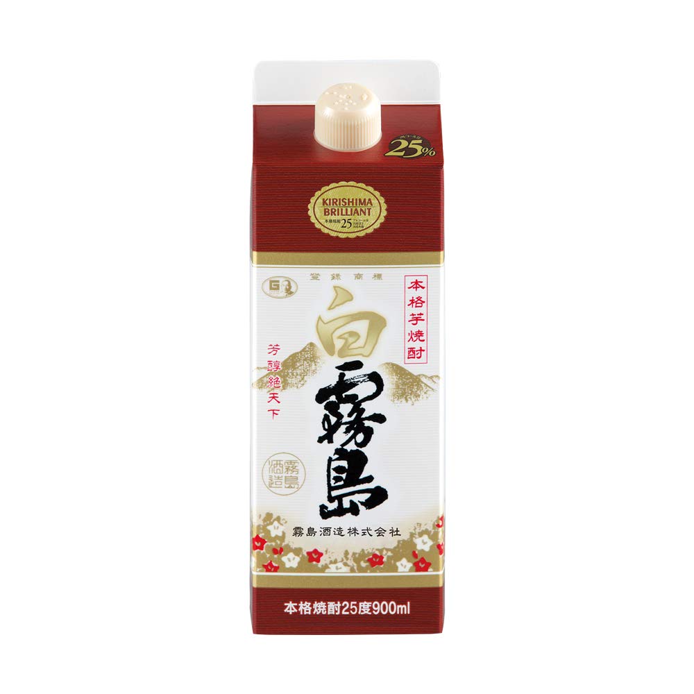 Amazon.co.jp: 霧島酒造 スリムパック白霧島 25度 900ml [宮崎県