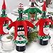 Aytai 3pcs Ugly Sweater Christmas Wine Bottle Cover, Holiday Wine Bottle Sweaters Cover for Ugly Christmas Sweater Party Decorations