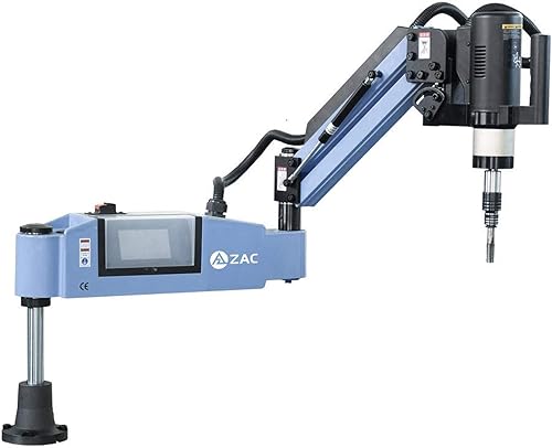 USA Stock ZAC 110V M6-M30 - Máquina de roscado eléctrica de brazo flexible con brazo de roscado universal de 200 rpm, 12 pinzas TC820 ANSI incluidas disponible en Yaxa Mexico