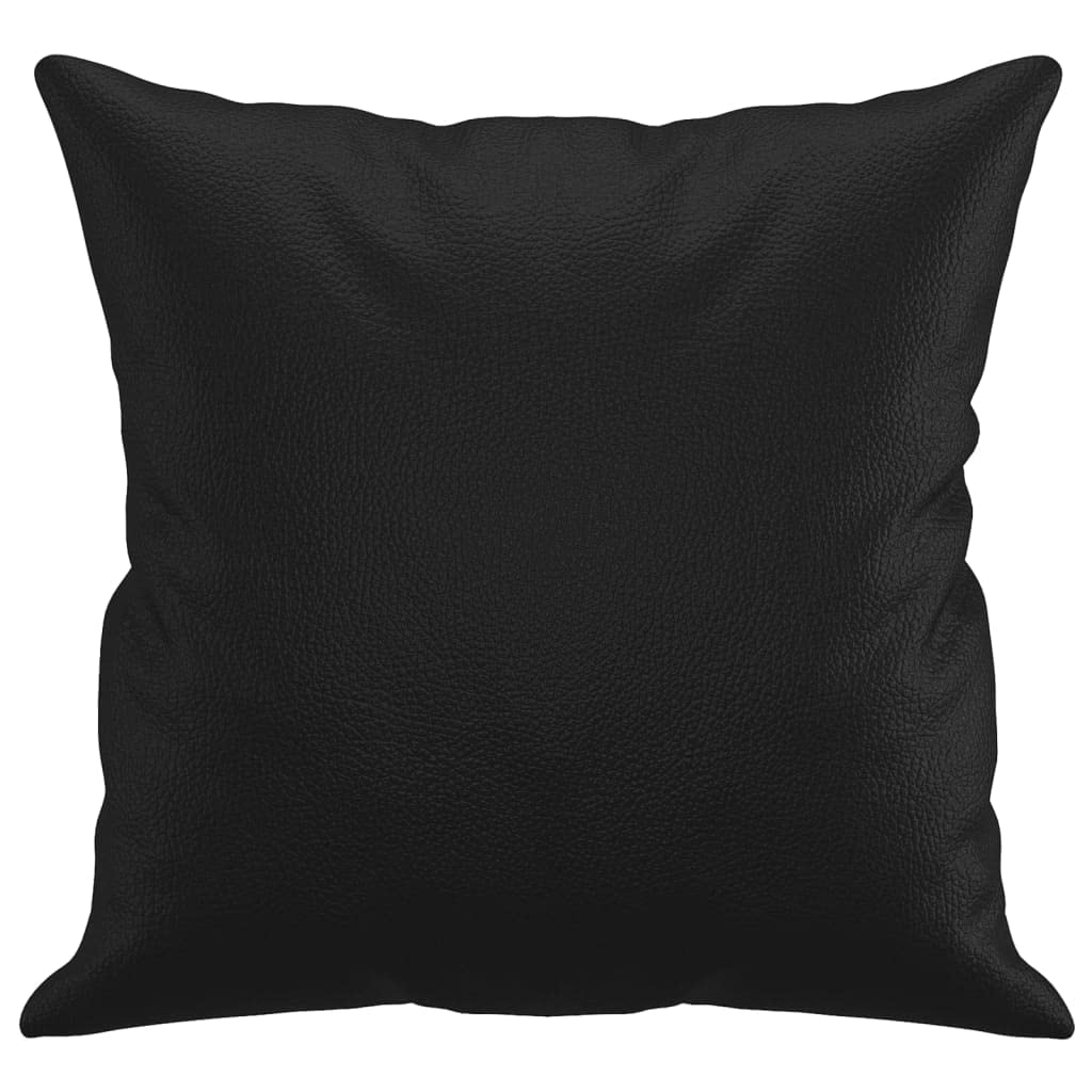Juego de 2 cojines decorativos de piel sintética, 40 x 40 cm, para salón, sofá, dormitorio, moderno, mullido, suave