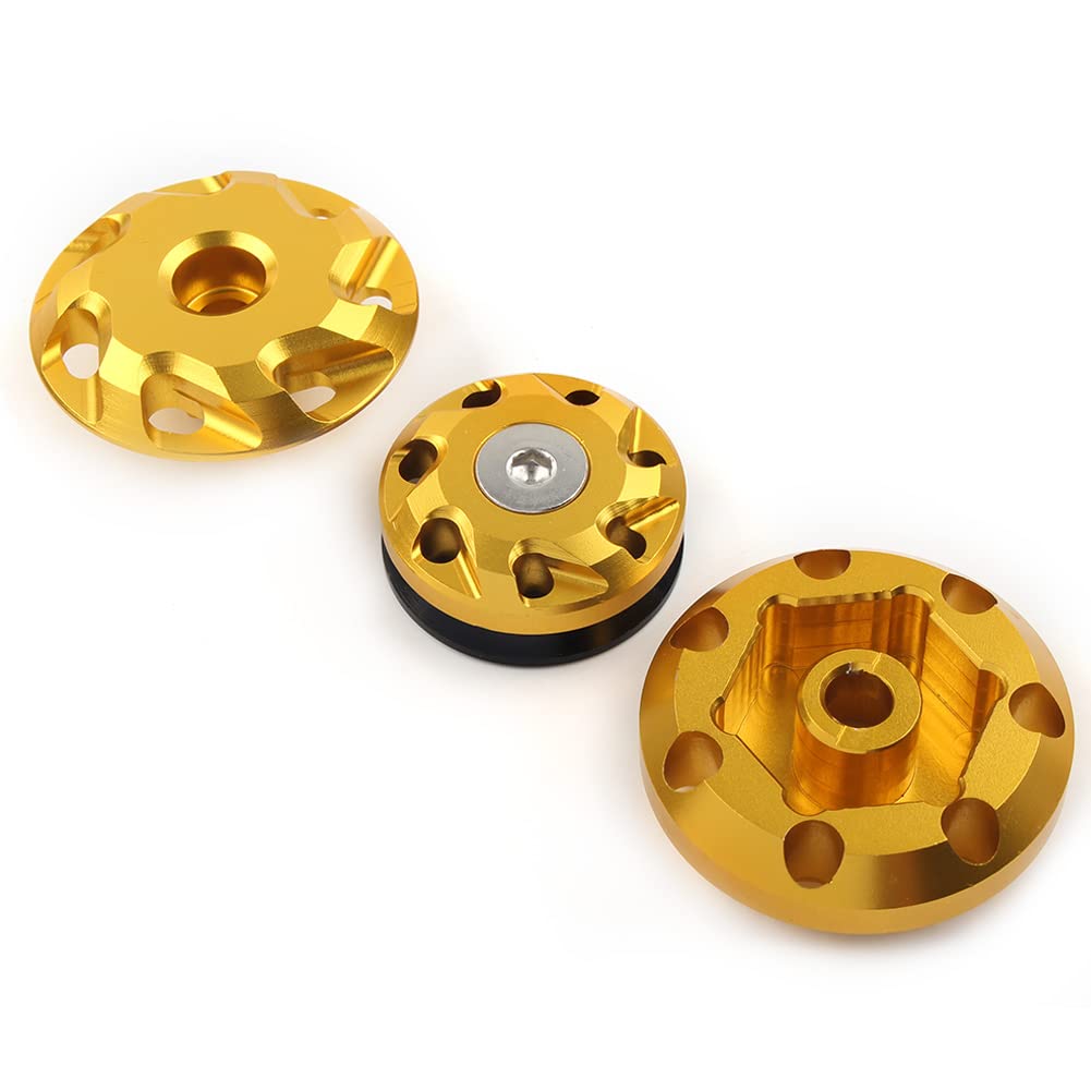Cnkaka036 Motorcycle Frame Hole Cap Cover, Gold Fairing Frame Hole