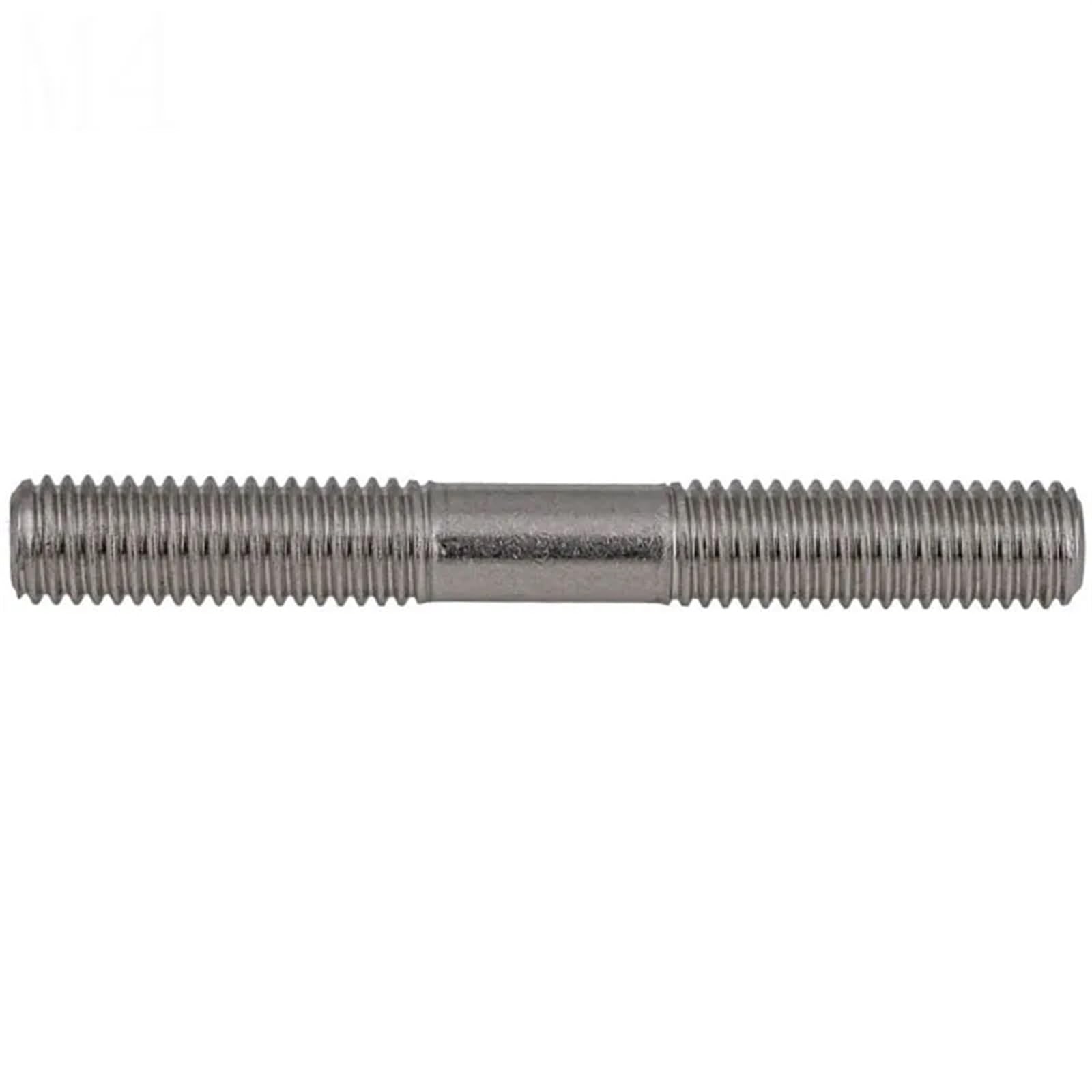 Varilla Roscada M3 X0.5 50 mm - 200 Métrico 304 Acero inoxidable Doble extremo Roscado Pernos Tornillo Varilla(M3X140mm-20pcs)