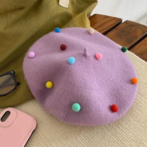 Elegant Wool Berets Hat Unisex Trendy Berets Hat Youth Fashion Hat Versatiles Hat Winter Accessory4