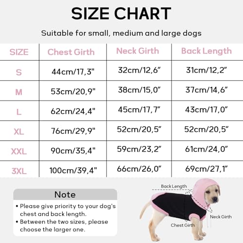 Hjumarayan Sweatshirt mit Kapuze für Hunde und Katzen, Baumwolle, ärmellos, für Frühling, Herbst, Winter, kleine Größe, Rosa, M