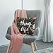 HGOD DESIGNS Throw Pillow Case Flowers Thug Life Cotton Linen Square Cushion Cover Standard Pillowcase for Men Women Home Decorative Sofa Armchair Bedroom Livingroom 18 x 18 inch