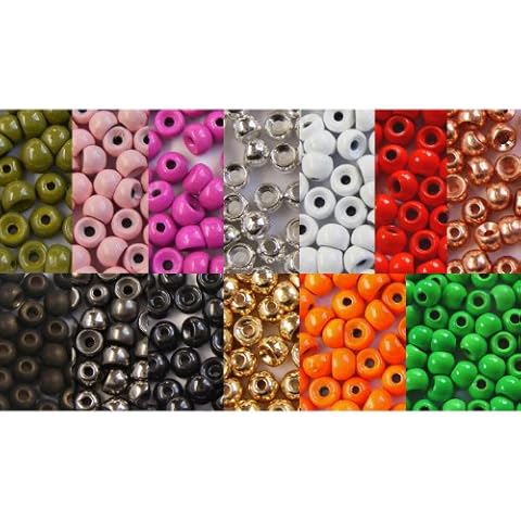 25 x BRASS beads 2,4 mm 3/32" (0,04g) PINK for fly tying Cover