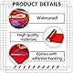 Huybaa 1 Rolle Scheinwerferfolie, Auto Tönungsfolie para Faros(Rot), Schutz,selbstklebend,transparent,zuschneidbar,getöntes Vinyl,Nebelscheinwerfer,30cm X 120cm