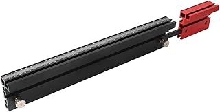 Miter Saw Fence for Woodworking Accessories, 75 T-Track Table Fence System with Laser Measure - Fits Portable Table Saws, Band Saws and Cabinet Saws (Fence Only)