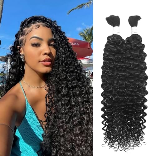 Human Braiding Hair for Boho Braids 24inch 100% human hair