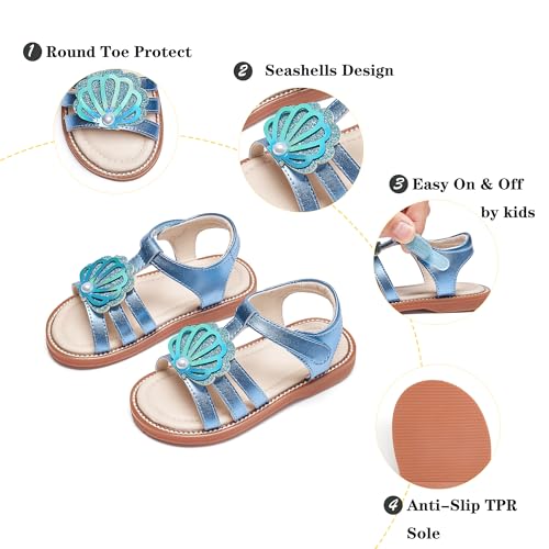 Image of Kiderence Toddler Girls Sandals Little Girls Kids Summer Shoes Toddler Sandals