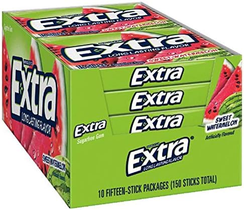 Wrigley's Extra Long Lasting Flavour Sweet Watermelon, 400 g