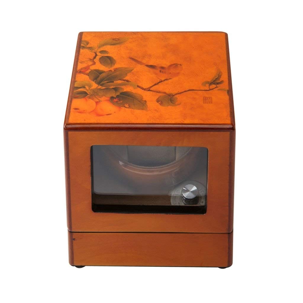 OLSKFUH Single Watch Winder For Automatic Watches With Super Quiet Motor 4 Rotation Mode Setting Flexible Plush Pillow Fit Lady And Man Watches,A
