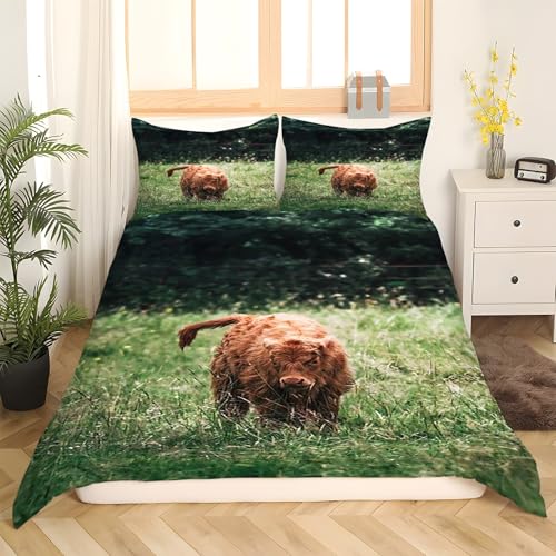 Housse de couette 160x200 douce en microfibres imprimé haute définition