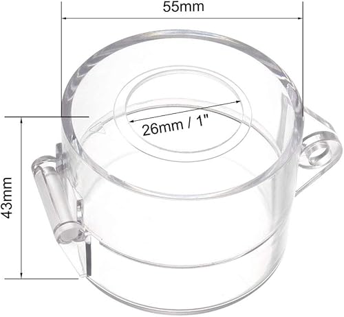 Miniatura 4 de uxcell Protector de plástico transparente para interruptor de 1.024 in de diámetro, interruptor de botón 55x43