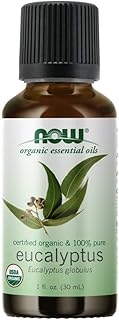 NOW Essential Oils, Organic Eucalyptus Globulus Oil, Clarifying Aromatherapy Scent, Steam Distilled, 100% Pure, Vegan, Chi...