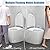 Liyarya Smart Bidet Toilet, Modern Toilet with Built-in Bidet Seat, Auto Open/Close, Tankless Toilet with Foot Sensor Operation, Auto Flush, Remote Control