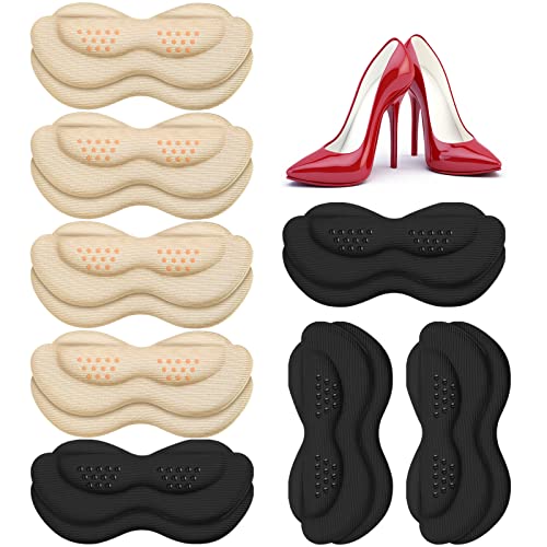 8 Paires Coussinets de Coussin, Autocollants à Talons Chaussure, Protecteur de Soins des Pieds Empêche Frottement et Ampoule, Coussinets Chaussure Inserts de Talons Doublure Auto-Adhésif en Eponge Cover