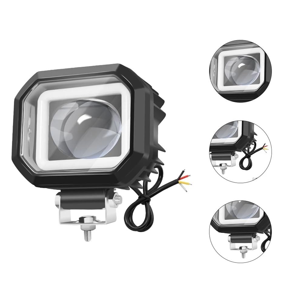 Fari Fendinebbia Faro per moto Bianco Giallo Luce di guida | Faro per moto Bianco Giallo Luce di guida Lampada di guida ausiliaria 40W Fendinebbia di guida 12-80V