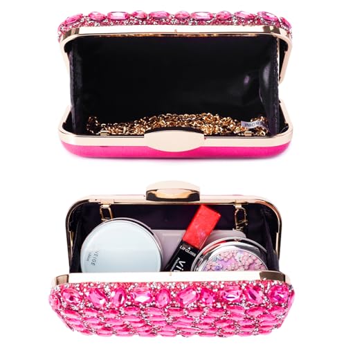 Image of Gemstone Clutch Purse, Rhinestone Purse | Evening Clutch for Women Wedding Party, Crystal Evening Bag for Women Evening