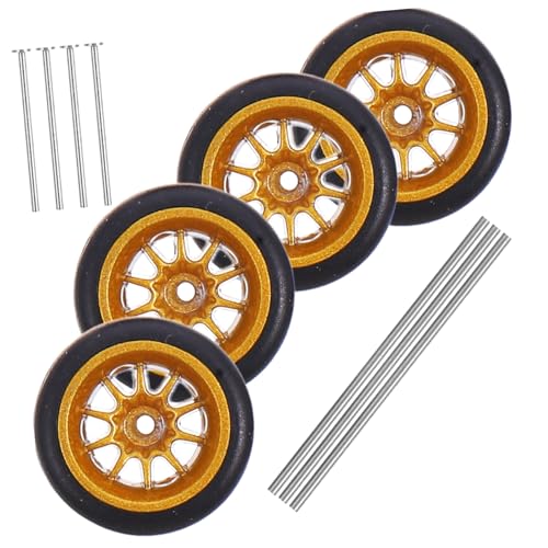 CVUTOVO Neumático De Juguete Accesorios para Coches De Juguete Ruedas De Goma para Ruedas para Coches De Cognitivo para De De De para Adolescentes