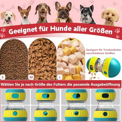 Dufuso Hundespielzeug Intelligenz, Slow Feeder für Hunde zur Verbesserung der Verdauung, Unterhaltsames Interaktives Hundespielzeug zur Futterausgabe, Entfesseln Sie Spaß und Snacks -Grün