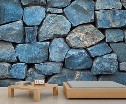 Mural de piedra de imitación, murales de pared rurales, papel tapiz simple para inquilinos, sala de estar, dormitorio, pasillo, decoración de fondo de TV, 390 x 260 cm