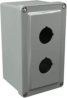 Attabox Commander CO2PB 30mm Pushbutton Enclosure, 2 Holes, 6 x 4 x 4 inches