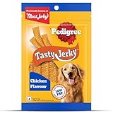 Pedigree® Tasty Jerky™ Dog Treat, Chicken Flavour, 70g Jerky-style Treats for Bonding, Low-fat and Rich-protein* Dog Treat