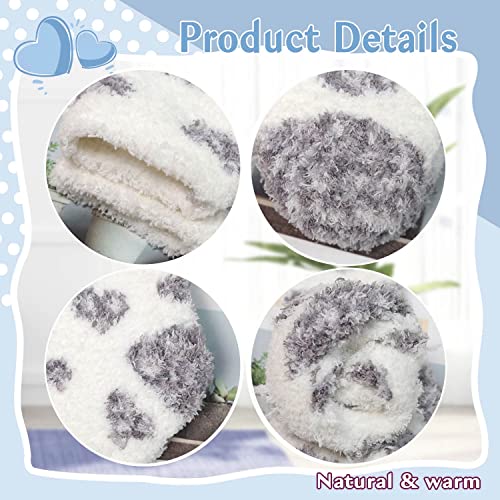 Image of Toes Home Fuzzy Socks for Women, 6 Pairs Cozy Winter Fluffy Slipper Socks | Ultra Soft Thick Warm Fabric, Comfortable Indoor Home Socks, Fluffy Holiday Gifts for Ladies, Ideal for Lounging or Sleeping