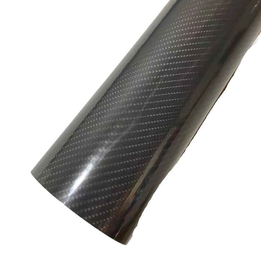 Vinilo de carbono 5D gris brillante de 60x152cm para personalizar molduras de coche usadas