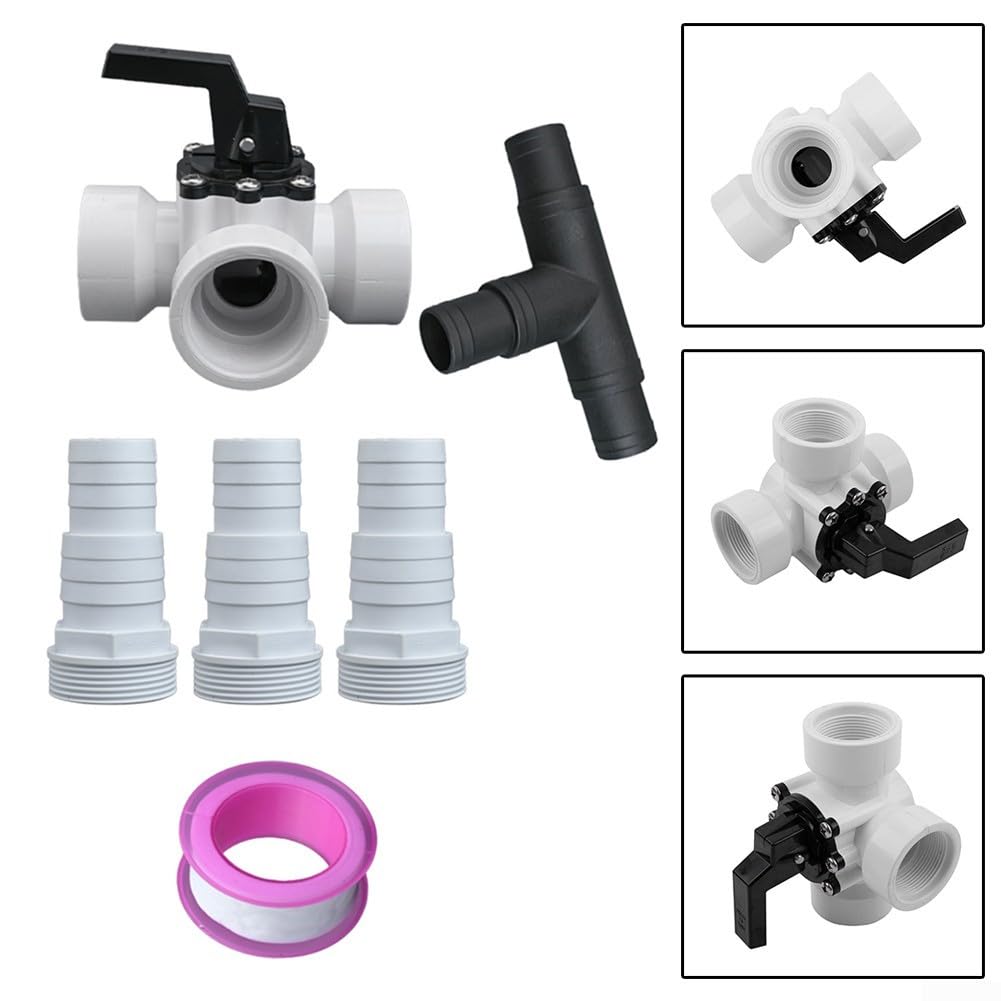 3-We-Pool - Conector de manguera de repuesto para 4715 Spa, control eficiente del flujo de agua y fácil instalación, ideal para mantenimiento de piscina y uso en spa