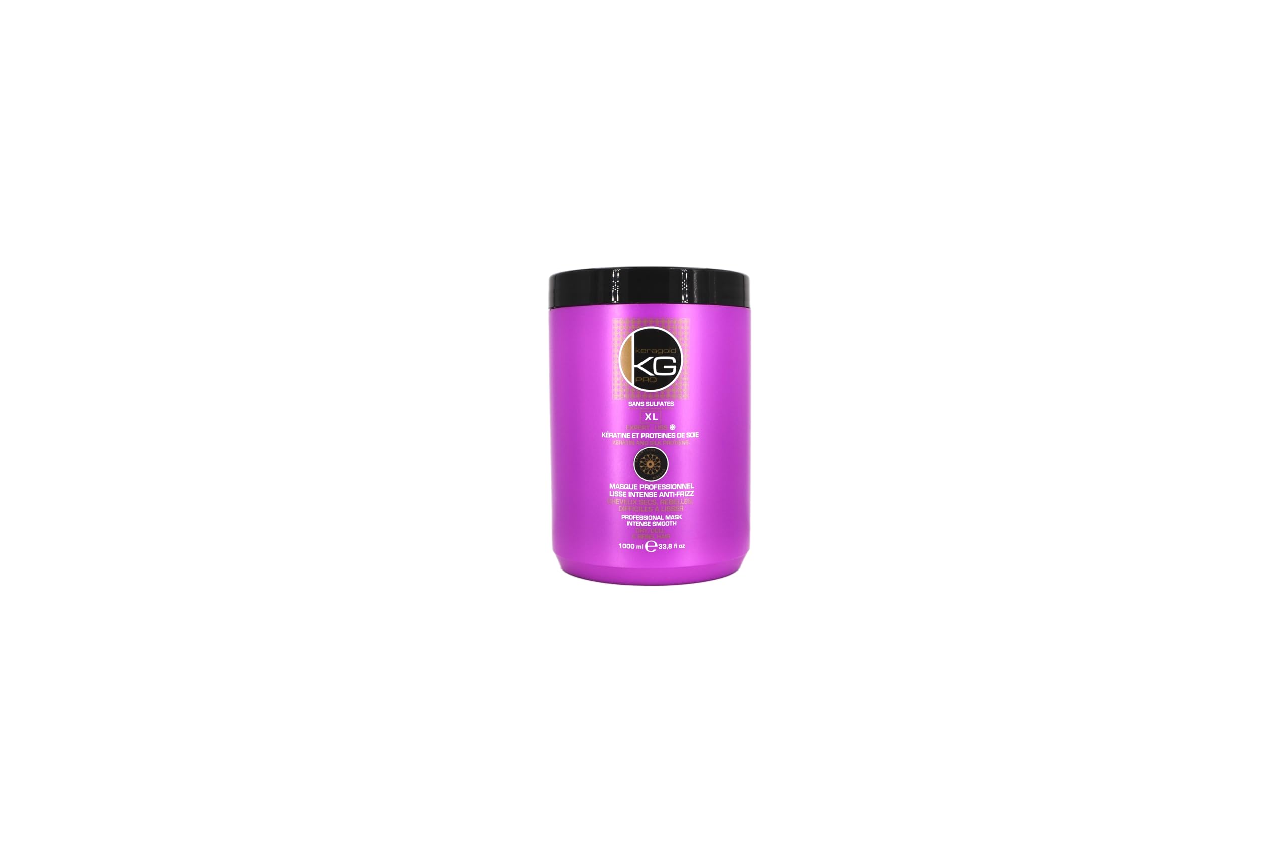 KERAGOLD XL SMOOTHING MASK - Professional Care - Moisturising & Repair - ML, No color, 1 l (Pack of 1) - Image 2