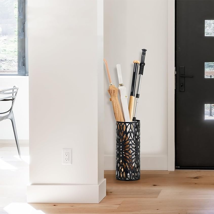 Umbrella Holder Stand, Freestanding Round Rack for Entryway, Canes and Walking Sticks Organizer, Durable Design, Space-Saving Storage Solution