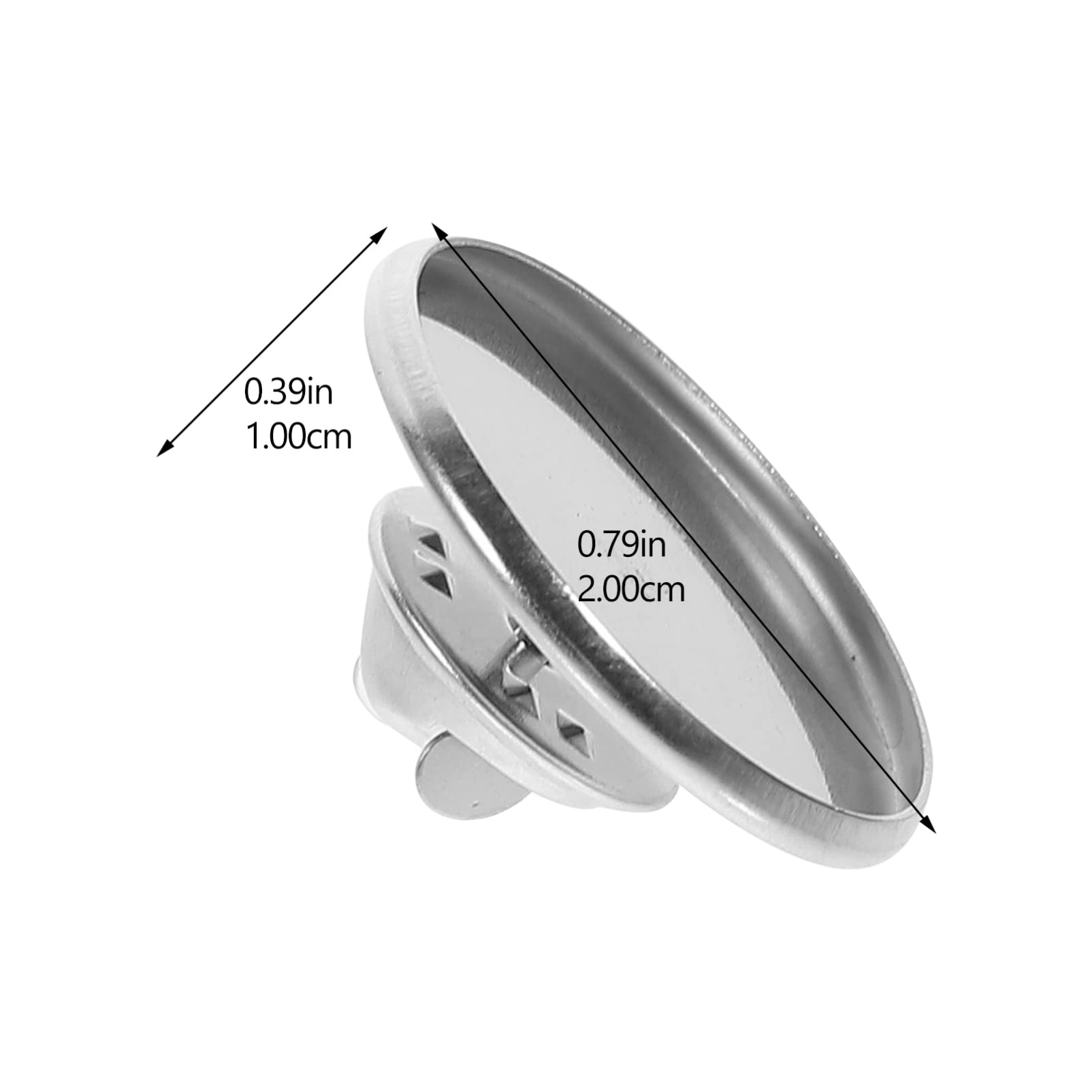 BELLIFFY DIY Brooch Making Trays Set of 20 Blank Pins Round Badge Pins Base for Custom Jewelry