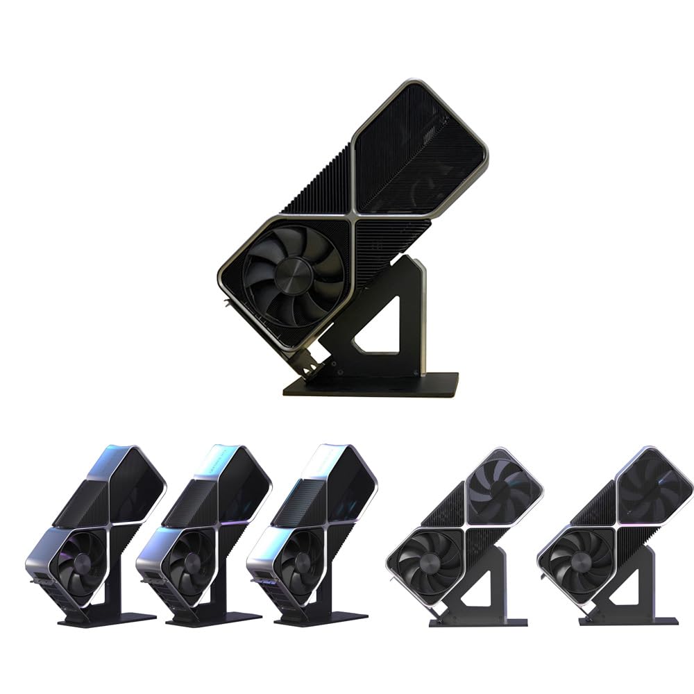 Soporte de exhibición de trofeos para tarjetas gráficas PCIE estándar GPU (negro)