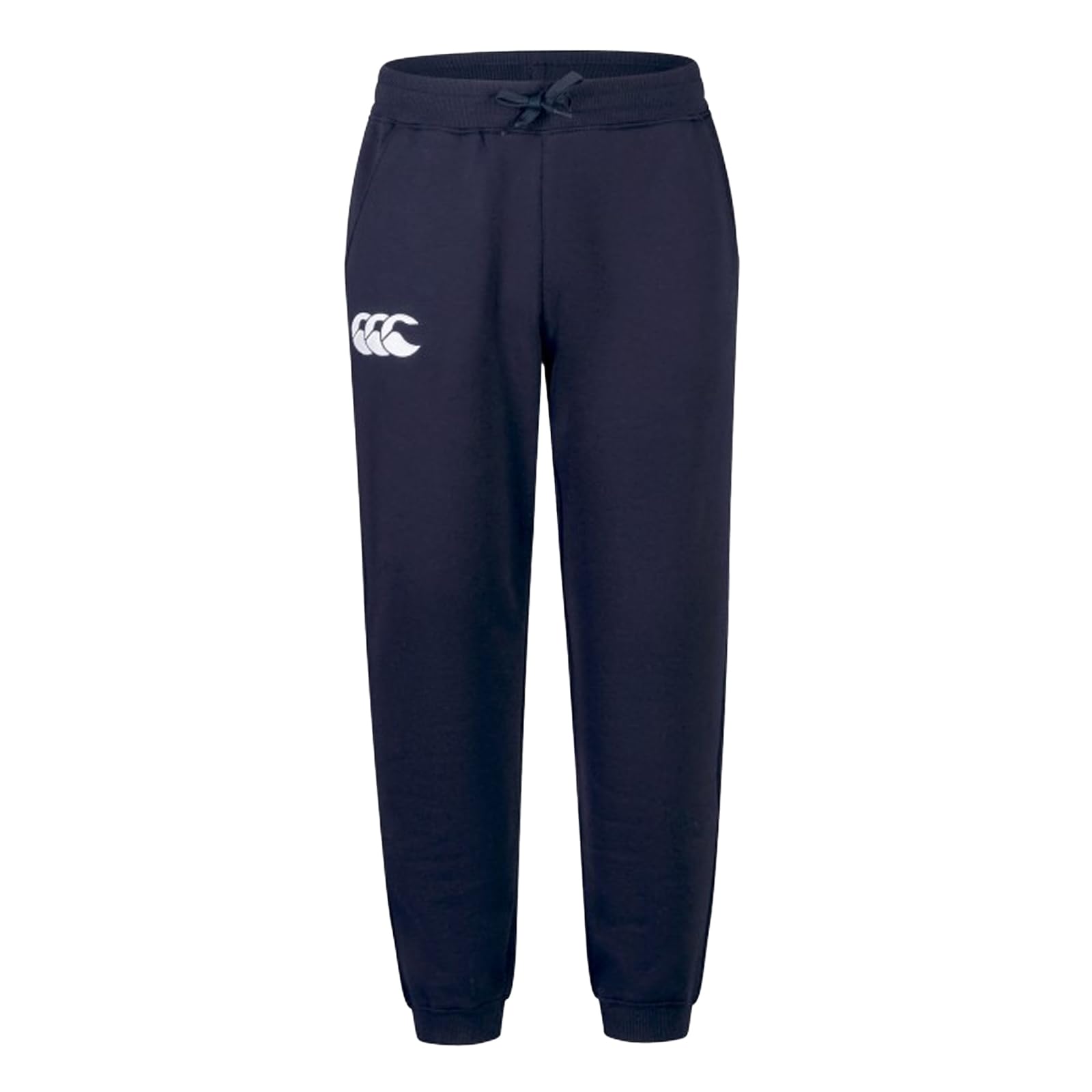 Canterbury Men's CCC Leisure Sweatpants | Jogging Bottoms | Cuffed Hem | Embroidered Logo Fleece Joggers, Navy, L