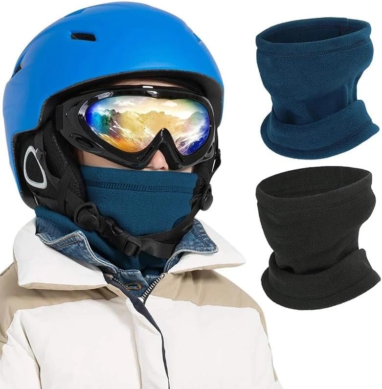 Kids winter polar fleece Warmer multifunctional Cover Adjustable drawstring neck cover winter warm ski neck cover