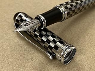 Rhapsody Jinhao x750 Fountain Pen 0.5mm Nib Ink Pens (Checker Board)