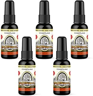 Blunt Power Coastline Odor Eliminator - Household & Car Odor Eliminator With Green & Floral Notes- Room Spray Air Freshener & Smoke Eliminator Spray - Made In USA - 1.5 Fl Oz (5 Pack)