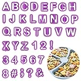 ❤Ampliamente utilizado❤ Estos letras fondant molde se pueden utilizar para hornear galletas,fondant, mazapán, galletas de jarabe, chocolate, decoraciones de pasteles de bricolaje.