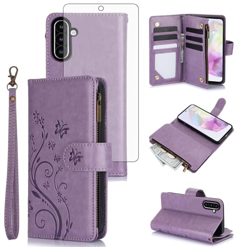 Coque Samsung Galaxy A36 Asuwish YM020 Violet Housse Protection Antichoc Housse Elastomere Tendance