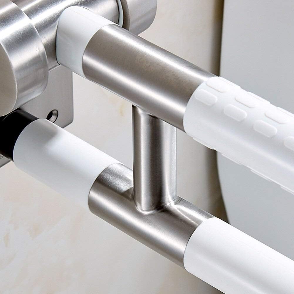 HTLLT Practical Handrail Folding Safety Handrails Flip-Up Toilet Grab Bar, Foldable Stainless Steel Non-Slip Barrier-Free Bathroom Toilet Anti-Static Anti- Grab Bar Safety Ar Wall-Mounted Grab Rail,Y : Health & Household